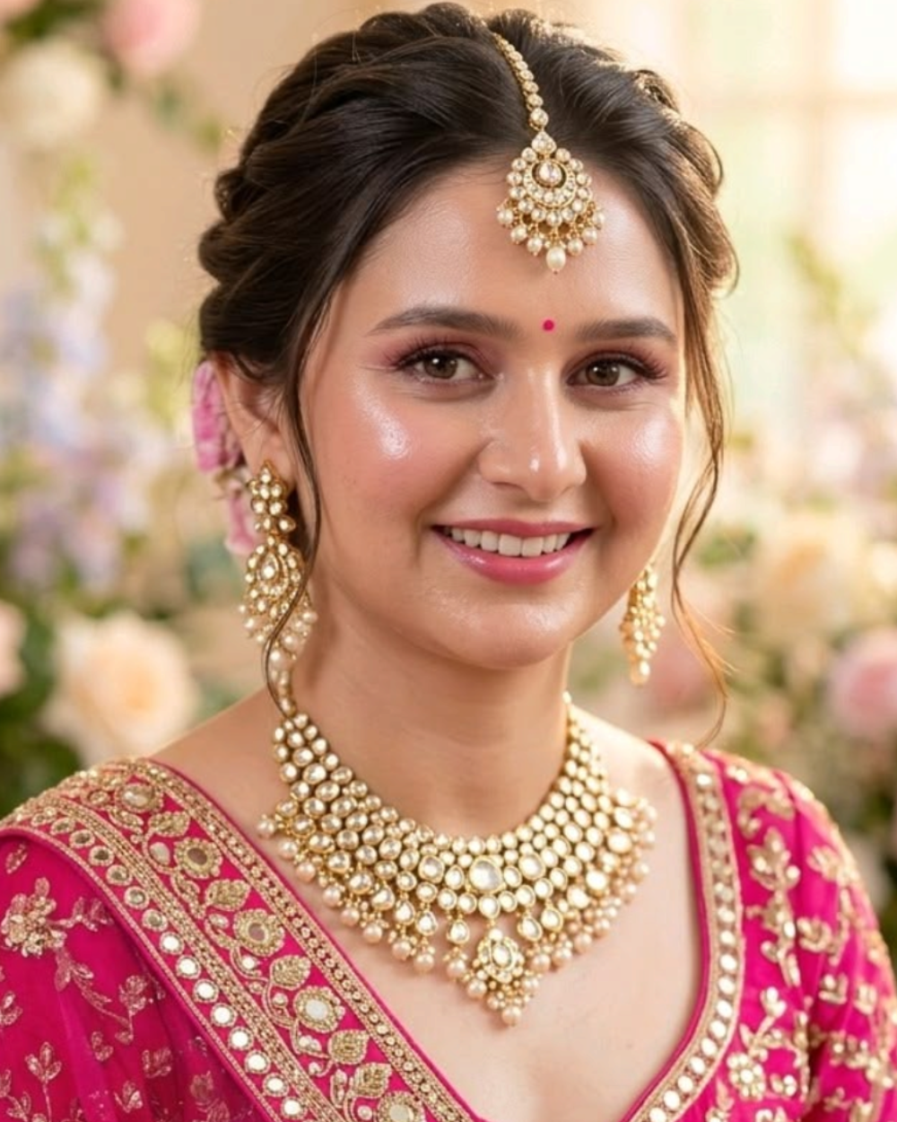 Matte bridal makeup